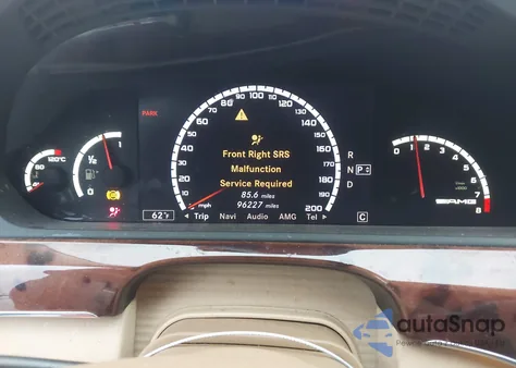 2008 Mercedes-Benz S 63 Amg z USA, uszkodzony, nr VIN WDDNG77X08A195798